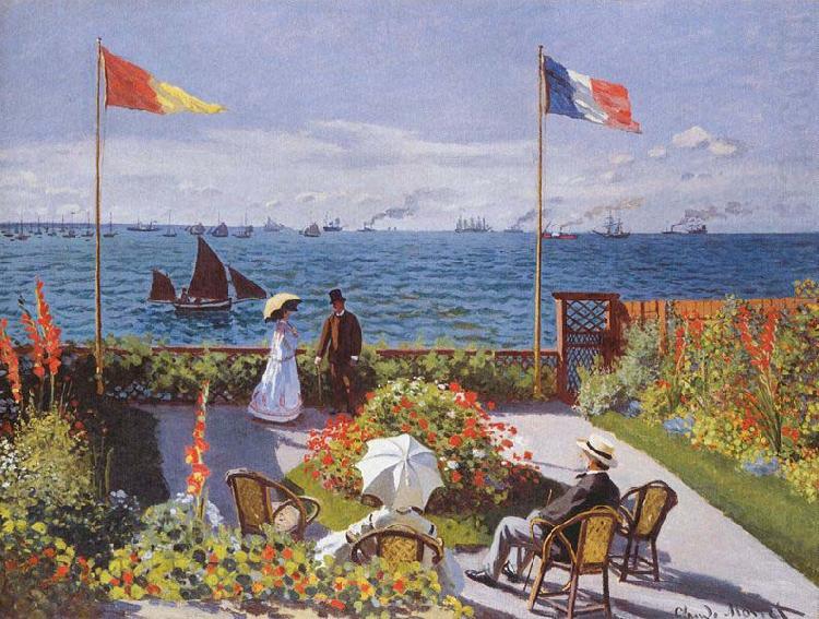 Claude Monet Jardin a Sainte Adresse china oil painting image
